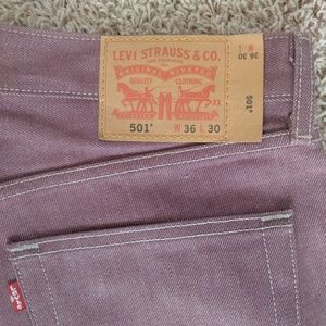Maroon Levi Jeans